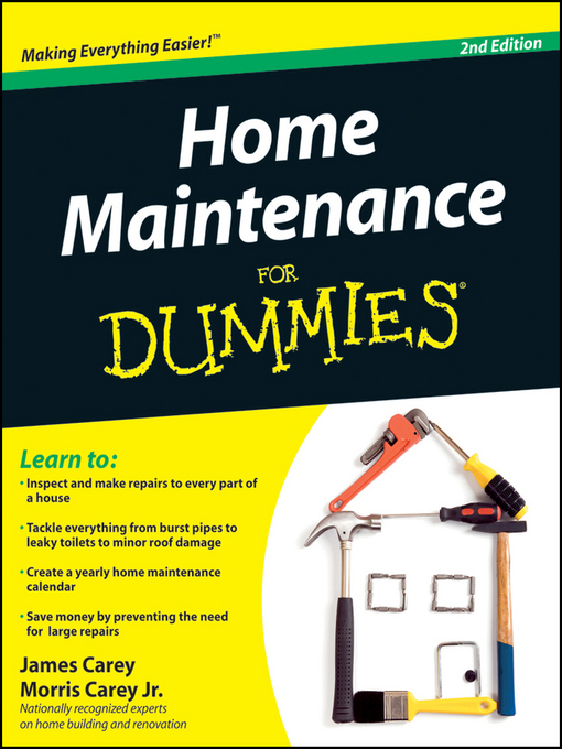 Title details for Home Maintenance For Dummies by James Carey - Wait list